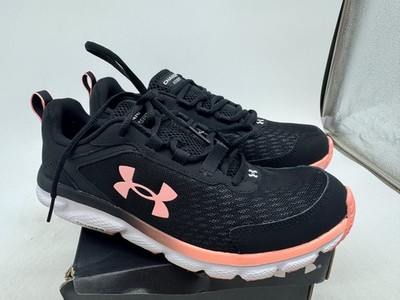 Under Armour Charged Assert 10 Sneakers Womens Black Lace-Up Running Shoes - 9