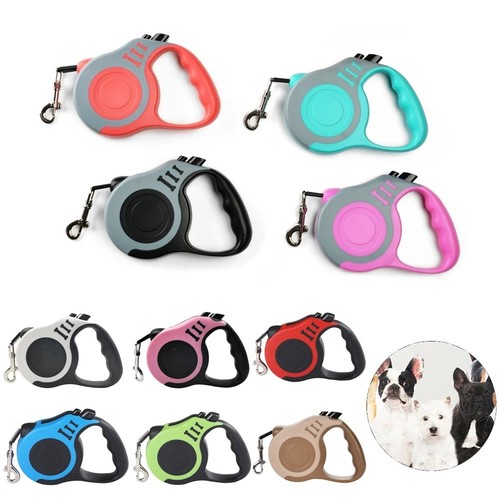 Retractable Dog Lead 3M 5M Nylon Walking Leash for Small Dogs Cats Puppy