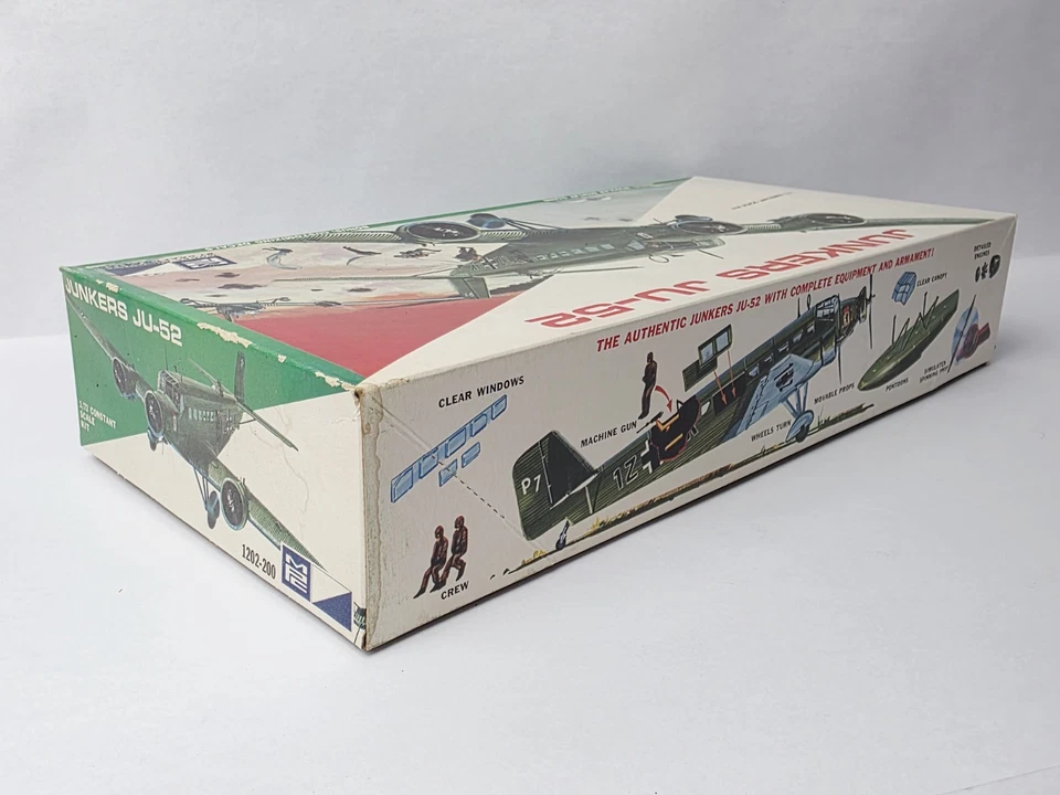 VINTAGE MPC JUNKERS JU-52 MODEL KIT UNUSED IN BOX NICE!!! - Image 3 of 4