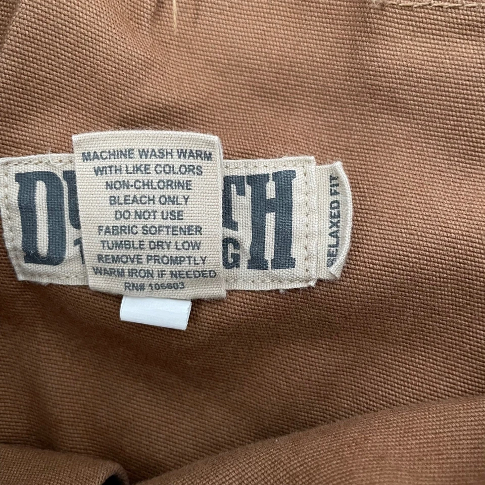 Pantalones de trabajo Duluth Trading Co Flex Fire Hose para hombre 50x30 marrón carga fija relajada Foto 4 de 4