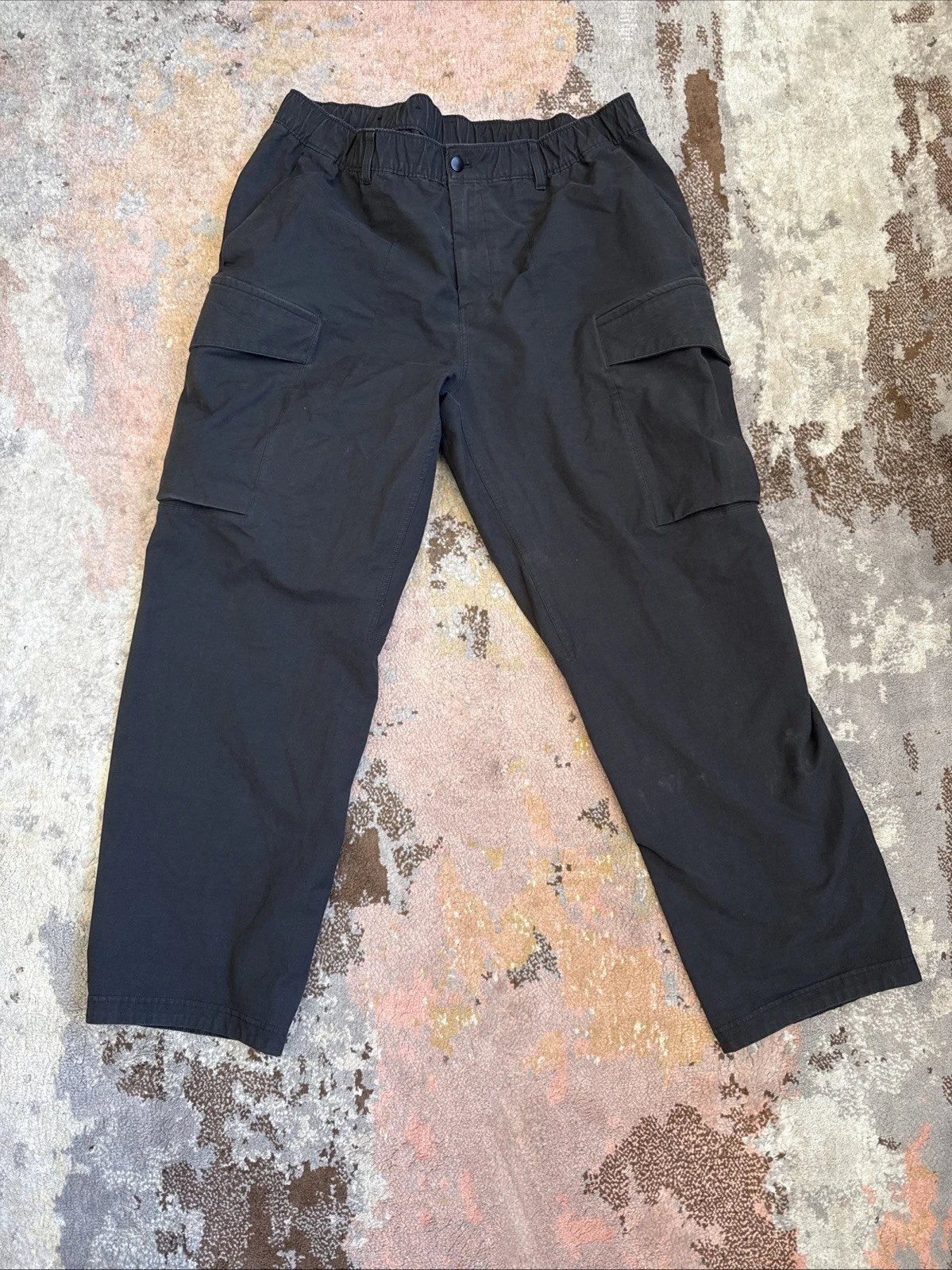 Lululemon Men's Athletica Loose Fit Cargo Pants Black Size 38
