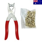 <!--F#f_0-->Grommet Eyelet Setter Pliers+100PC Eyelets Grommets For Fabric Paper-Canvas Tent<!--F/-->