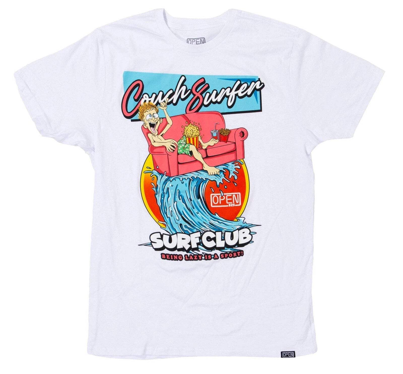 Открытая мужская футболка 925 Couch Surfer SS Tee Белая Унисекс 3890₽