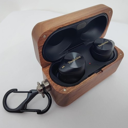 Estuche de madera natural para Technics EAH-AZ80 cubierta hecha a mano (nogal) - Imagen 3 de 8