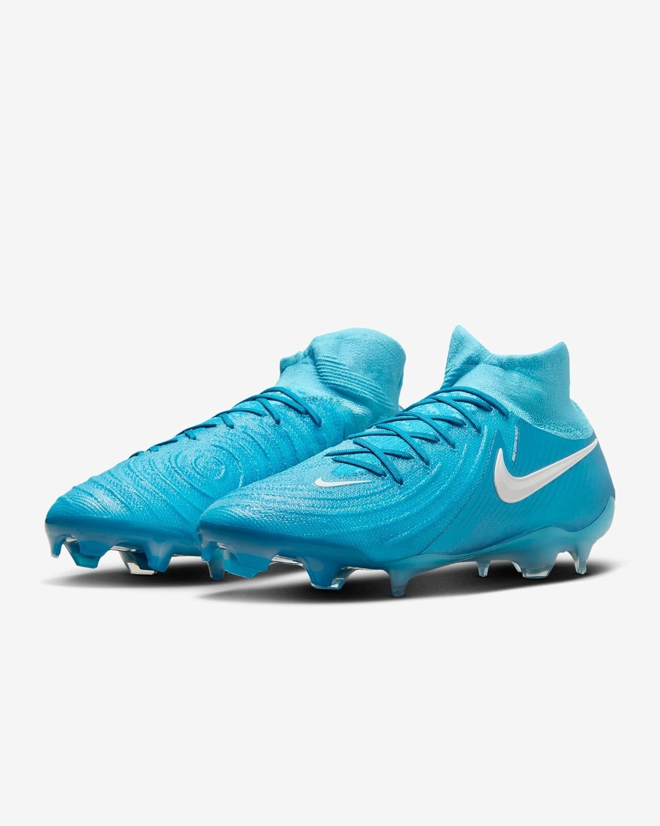 New Nike Phantom Luna 2 Elite FG High Soccer Cleats - Blue Fury