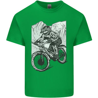 Downhill Mountainbiken DH Fahrrad Radfahren Kinder T-Shirt Kinder
