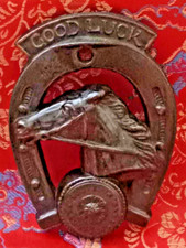 NEW never hung Good Luck Home Decoration Horse Shoe horseshoe Brass Collectible