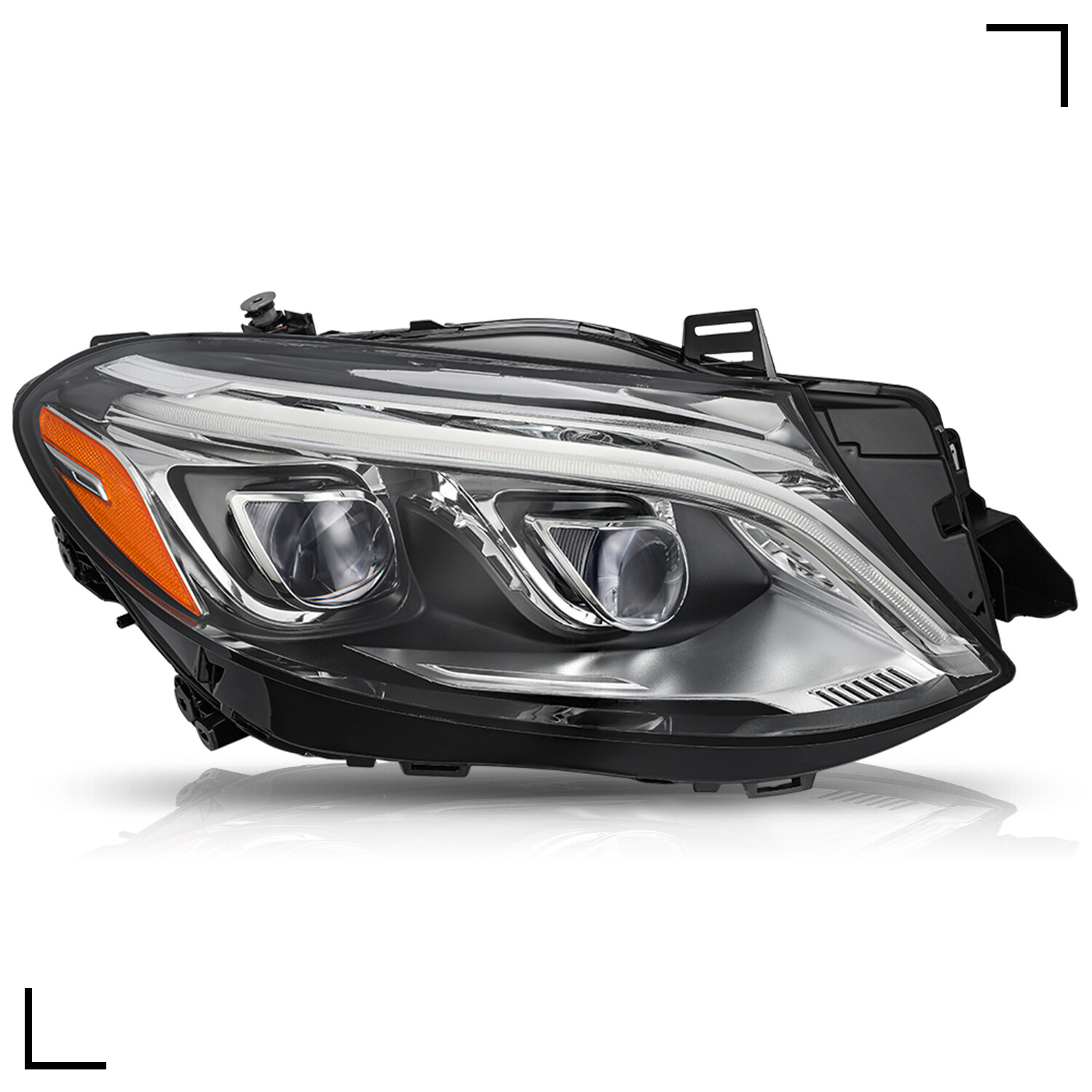 For 2016-2019 Mercedes Benz GLE GLE350 W166 LED Right Passenger Headlight Lamp