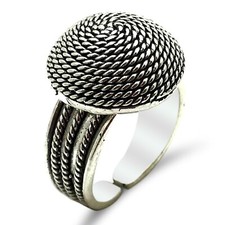 Handmade Authentic Ring Jewelry Made of Sterling Silver