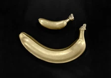 Large and Small Bronze Banana Japan Hobonichi Hammer Artificial Fruit Tool Decor