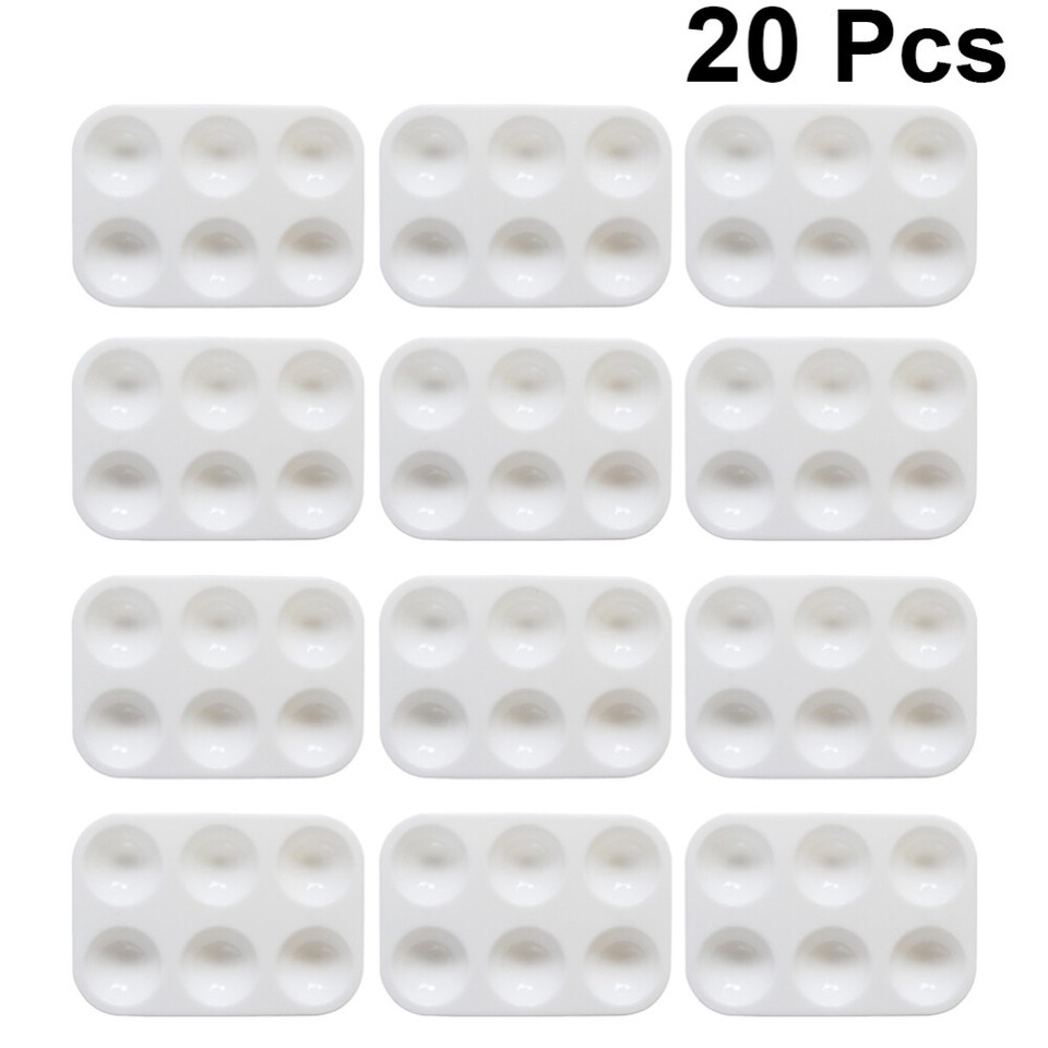 20pcs Drawing Tray Diy Art Painting Supplies Paint Mixing Plate eBay