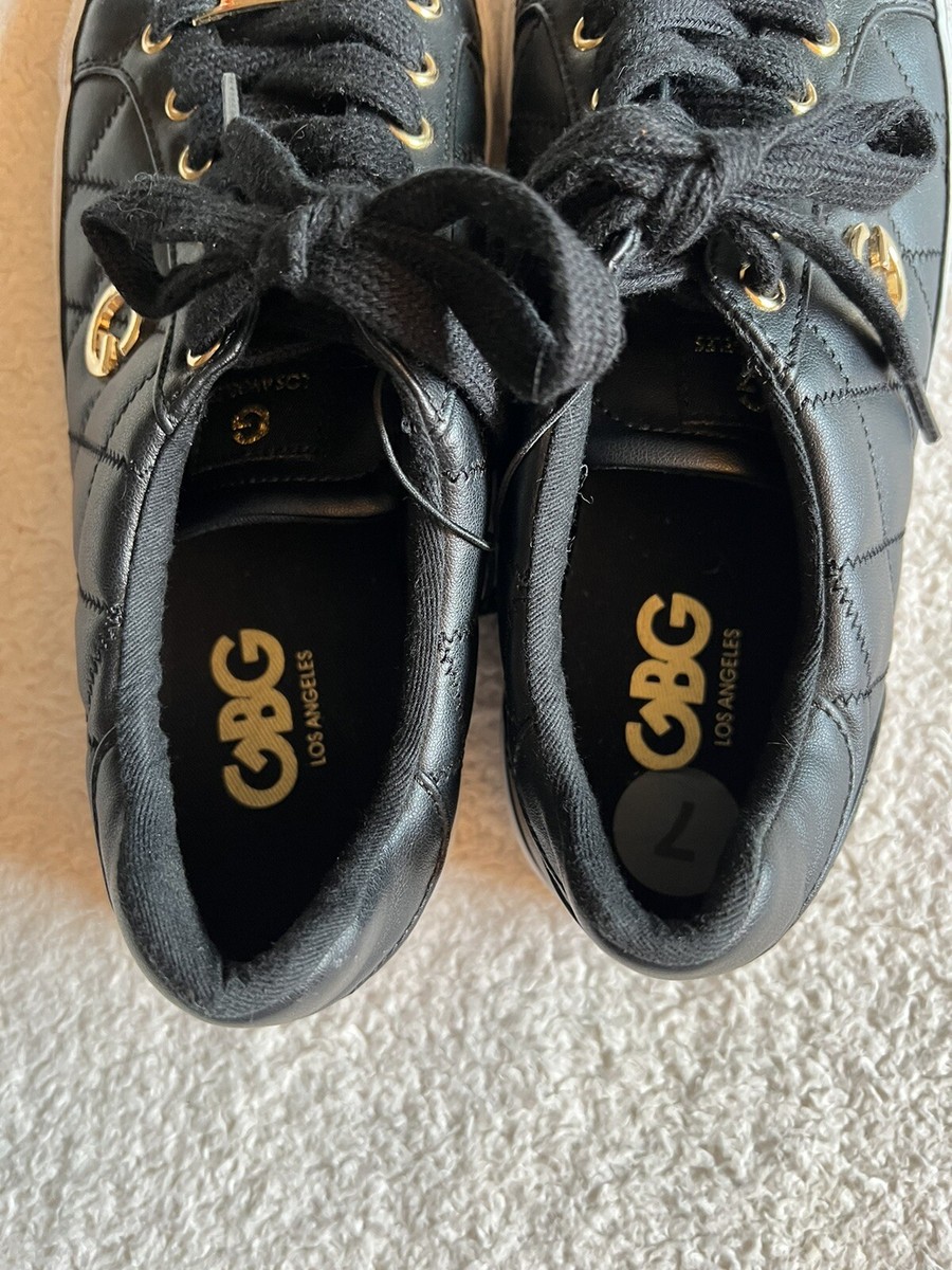 NEW GBG Los Angeles Guess Black Gold Accents Byrone Low Top Lace