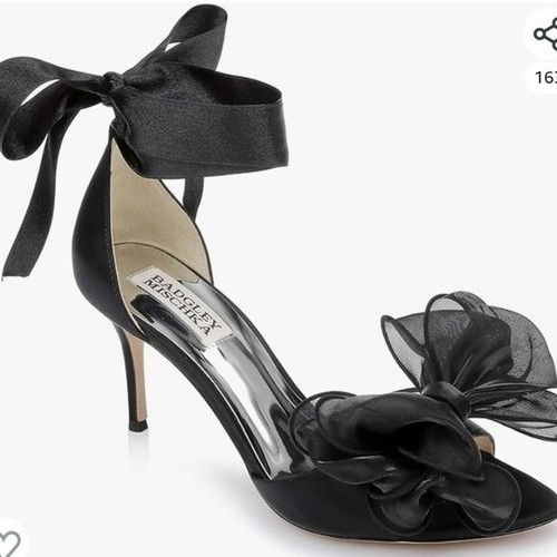 Badgley Mischka Bow Stiletto Heels 8.5 NEW - Picture 4 of 11