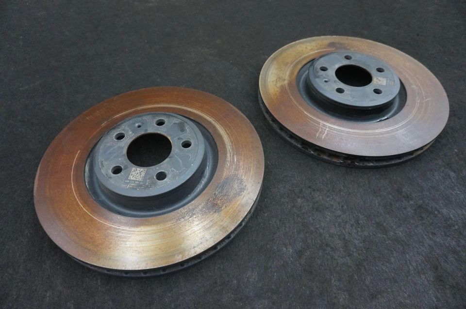 Juego de 2 rotores de freno de disco delanteros izquierdo y derecho OEM 4M0615301AN Audi S5 B9 2018-24 Foto 3 de 4