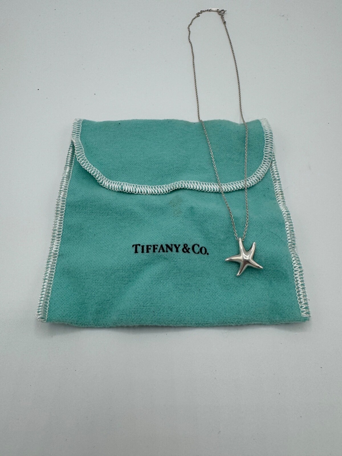 Tiffany Elsa Peretti Starfish Pendant in Sterling Silver