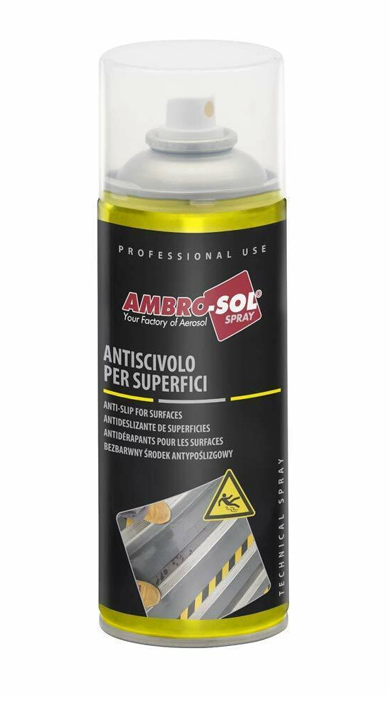 Antirutsch Spray Für Oberflächen AMBRO-SOL Treppen, Rampen, Dusche, Böden 400 Ml