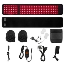 LED Red Infrared Light Relief Therapy Belt Waist Wrap Pad Full Body Foot Relax