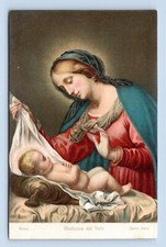Maddona Del Velo Painting By Carlo Dolci UNP DB Postcard L15