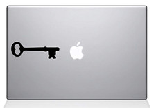 Decal Guru Key to My Apple Decal Vinyl Sticker 11" MacBook Air 1193-MAC-11A-BLA