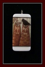 LOVE ONE ANOTHER - DOMINO PENDANT WITH CORD A...