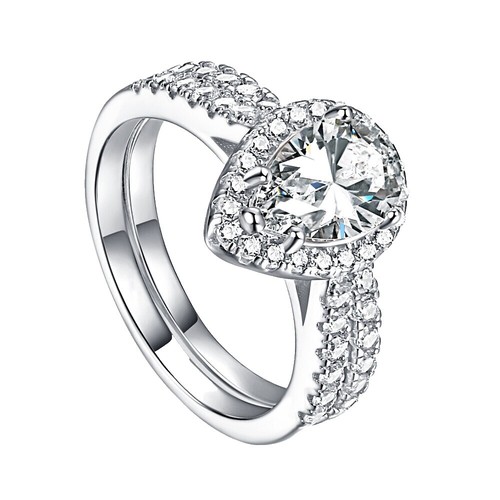 Delicato anello solitario minimalista in argento sterling 925 con