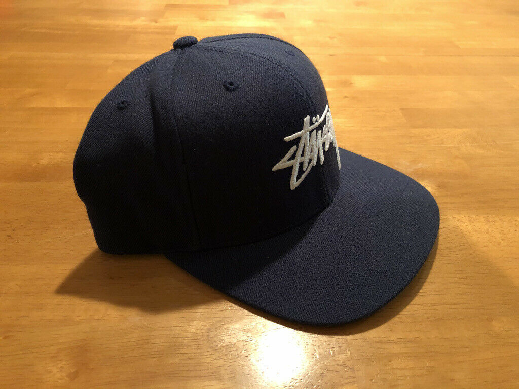 100% Authentic Vintage Stussy Logo Snapback Hat Cap 100% Authentic Vintage Stussy Logo Snapback Hat Cap