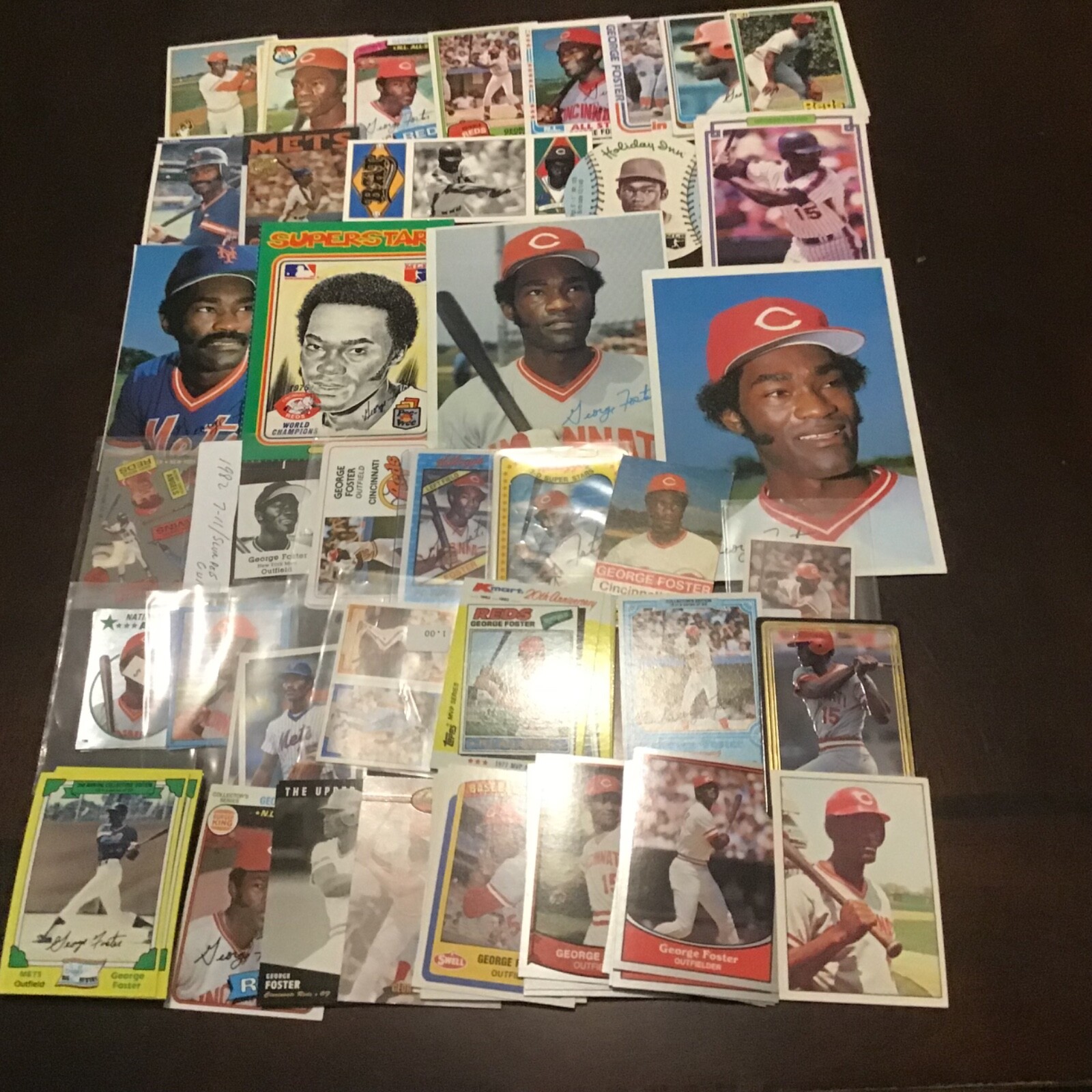 GEORGE FOSTER Oddball Insert & Regular issue Baseball REDS METS YOU CHOOSE