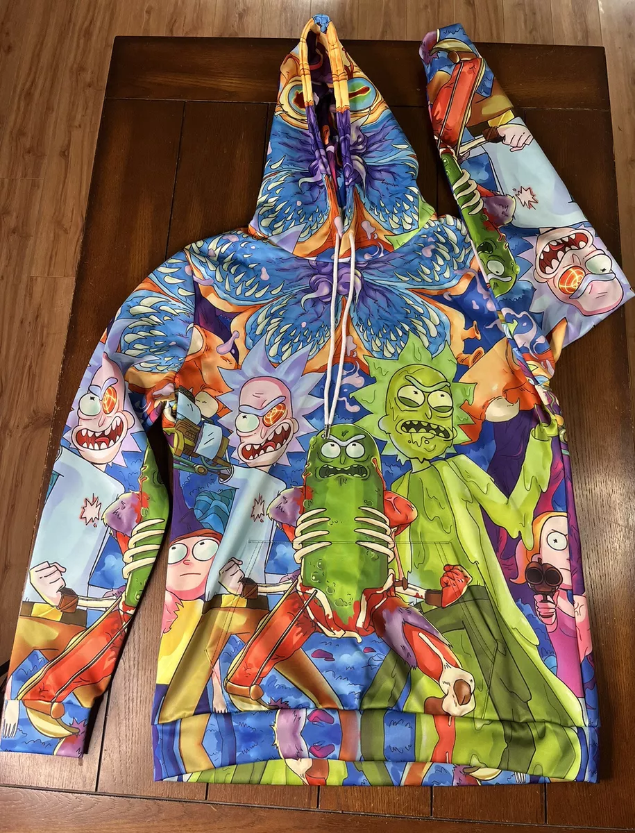 Colorful Rick and Morty 3D All Over Print Hoodie Unisex Adult