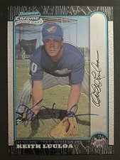1999 Bowman Chrome #179 Keith Luuloa Los Angeles Angels Signed Card Autographed