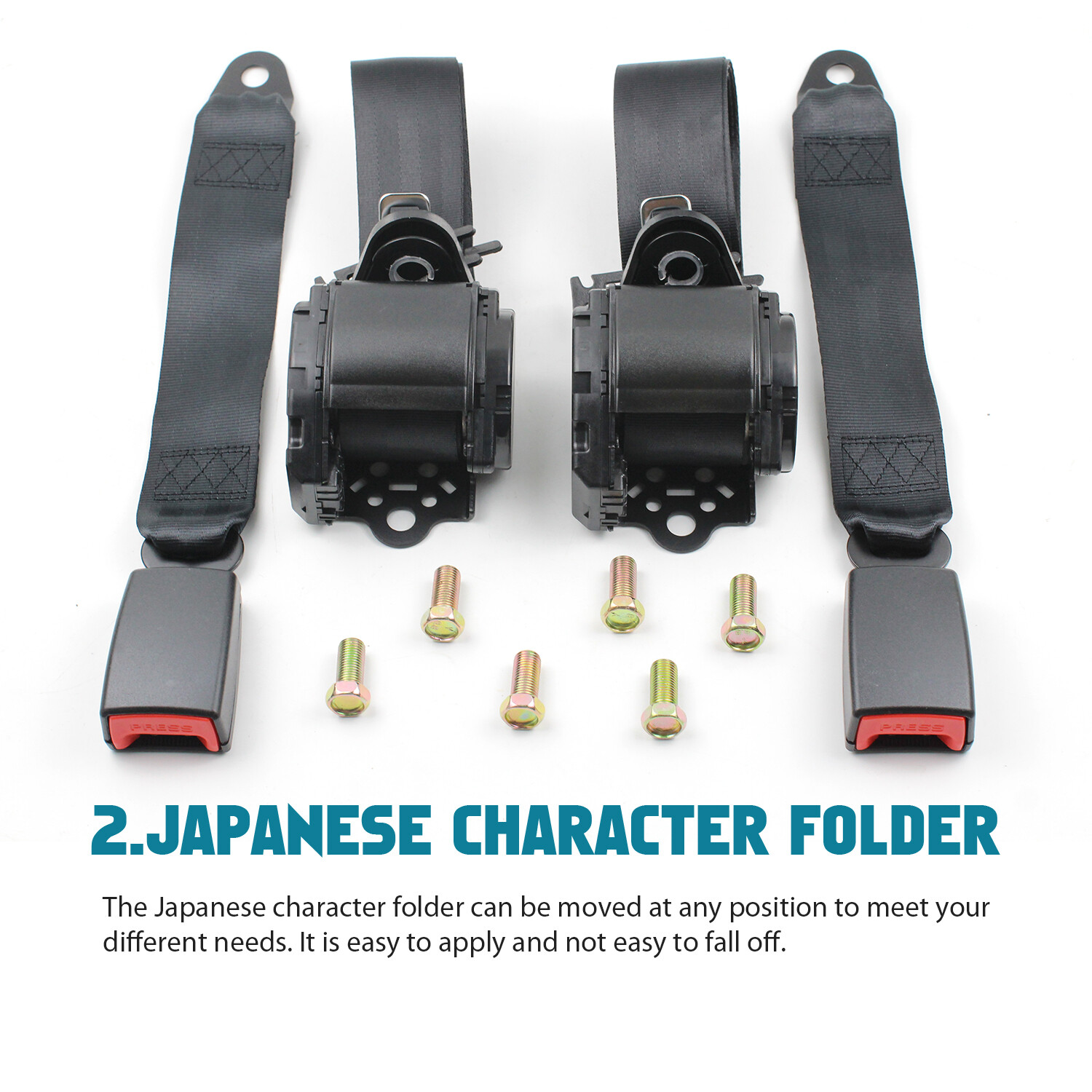 3 Point Retractable Car Seat Lap Belt For Chevy Cruze 2011 12 13 14 15 17 18 19