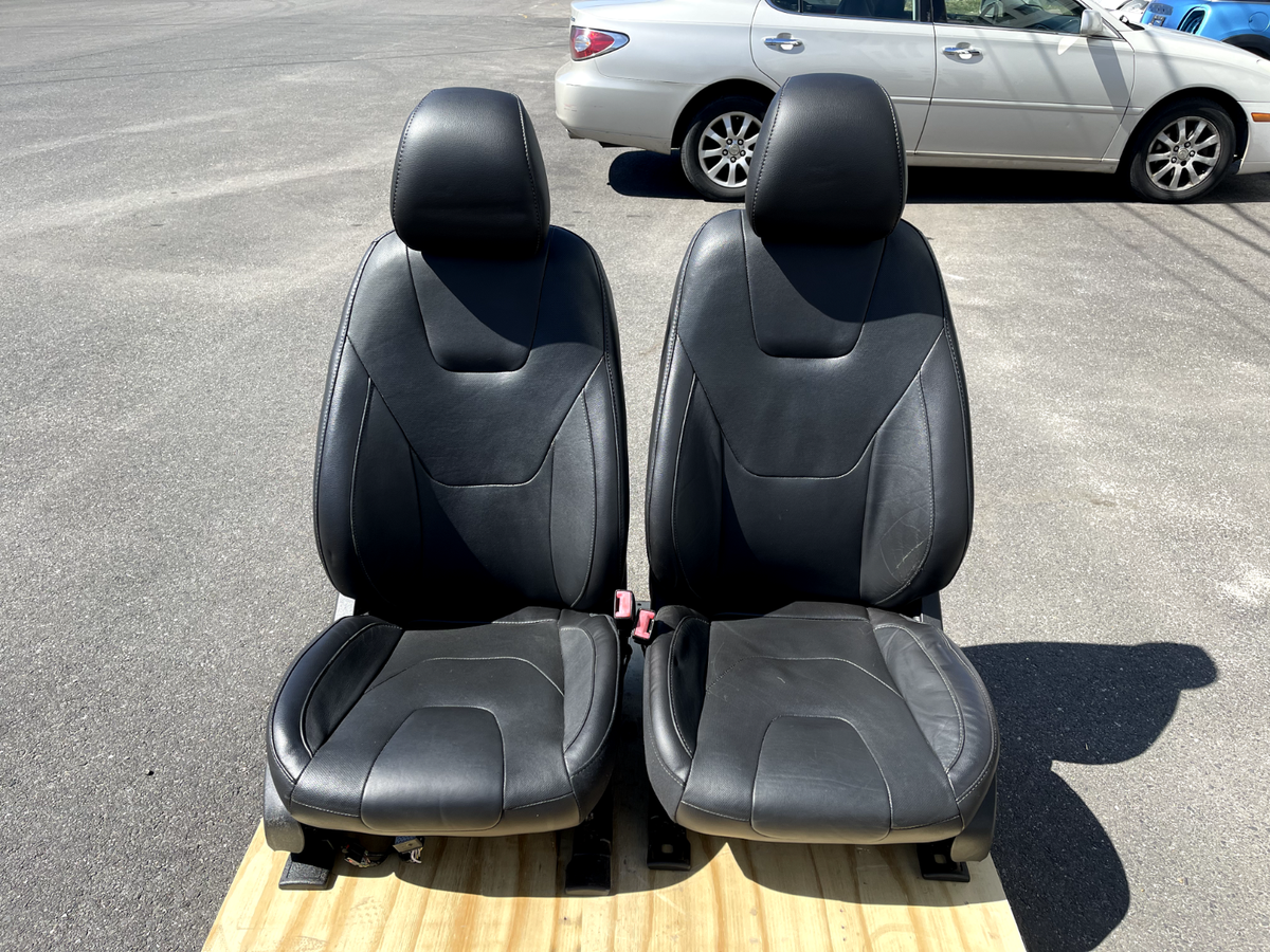 2013–2016 FORD FUSION FRONT LEFT RIGHT BLACK LEATHER HEATED