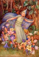 Vintage Woodland Fairies Birthday Card - Beautiful Nostalgic Greeting Card