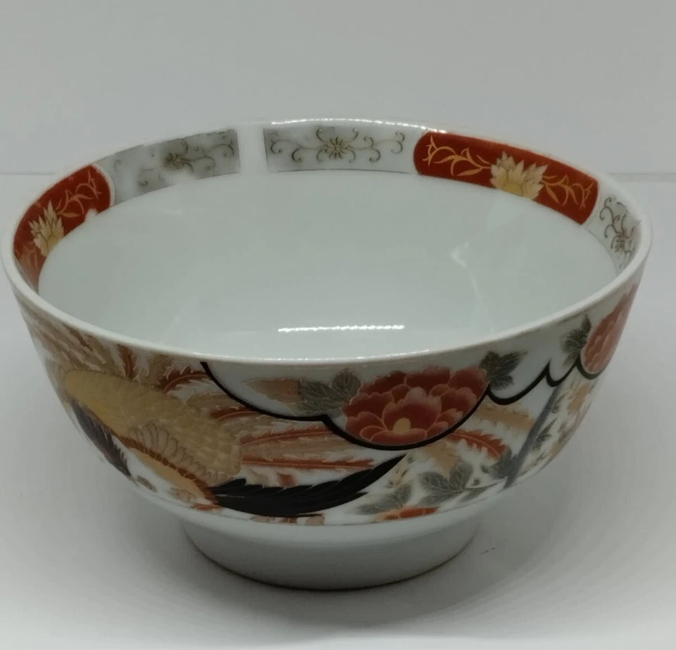 Bol Marocain Porcelaine Amarir Décor Floral et Oiseaux Collection Vaisselle - Photo 2/4