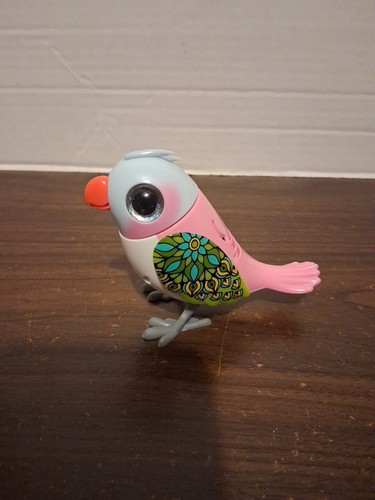 Silverlit Digibird Pink White And Blue BIRD 4" Electronic Toy Tested Working