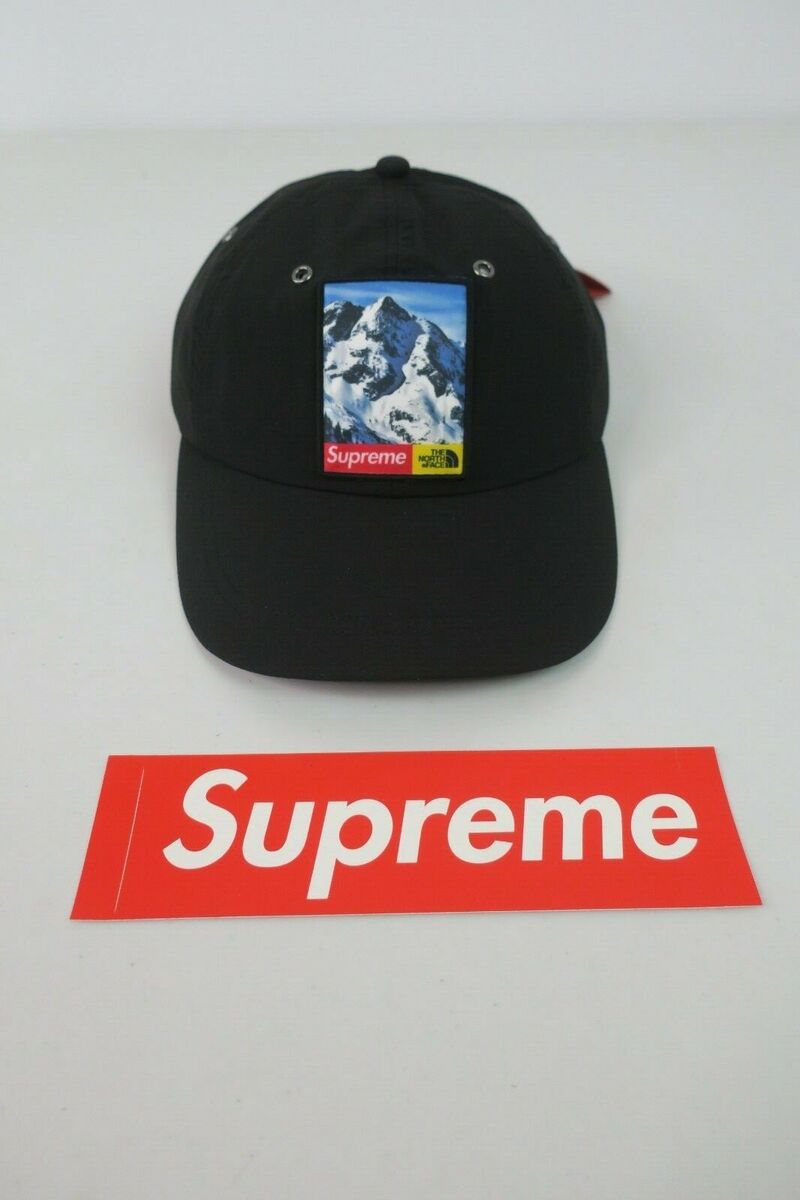 Supreme X The North Face? Mountain Black 6 Panel Cap Hat Supreme X The North Face? Mountain Black 6 Panel Cap Hat