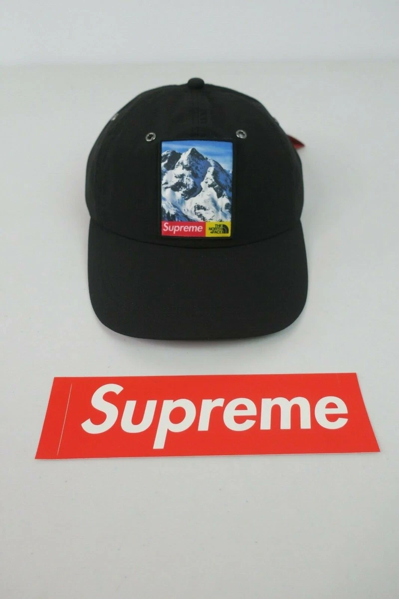 Supreme X The North Face? Mountain Black 6 Panel Cap Hat FW17 100