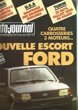 L'AUTO JOURNAL N°09 FORD ESCORT / PEUGEOT 104 S / LANCER MITSUBISHI / LE VAN 