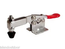 LavaLock® Toggle clamp BBQ smoker door latch, Flat mount horizontal handle 2-pk