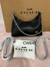 COACH Juliet 25 Small Shoulder Bag Crossbody In LeatherSilverBlack CW640