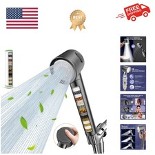 Ion Drops High Pressure Filtered Shower Head with Handheld 3 Spray Modes