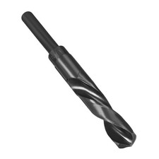 Reduced Shank Drill Bit 17mm HSS 9341 Black Oxide with 1/2 Inch Straight Shank