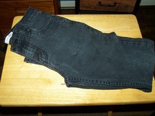 Levis 511 Jeans Boys 14 Regular 27x27 Black Denim Slim Fit Straight Distressed