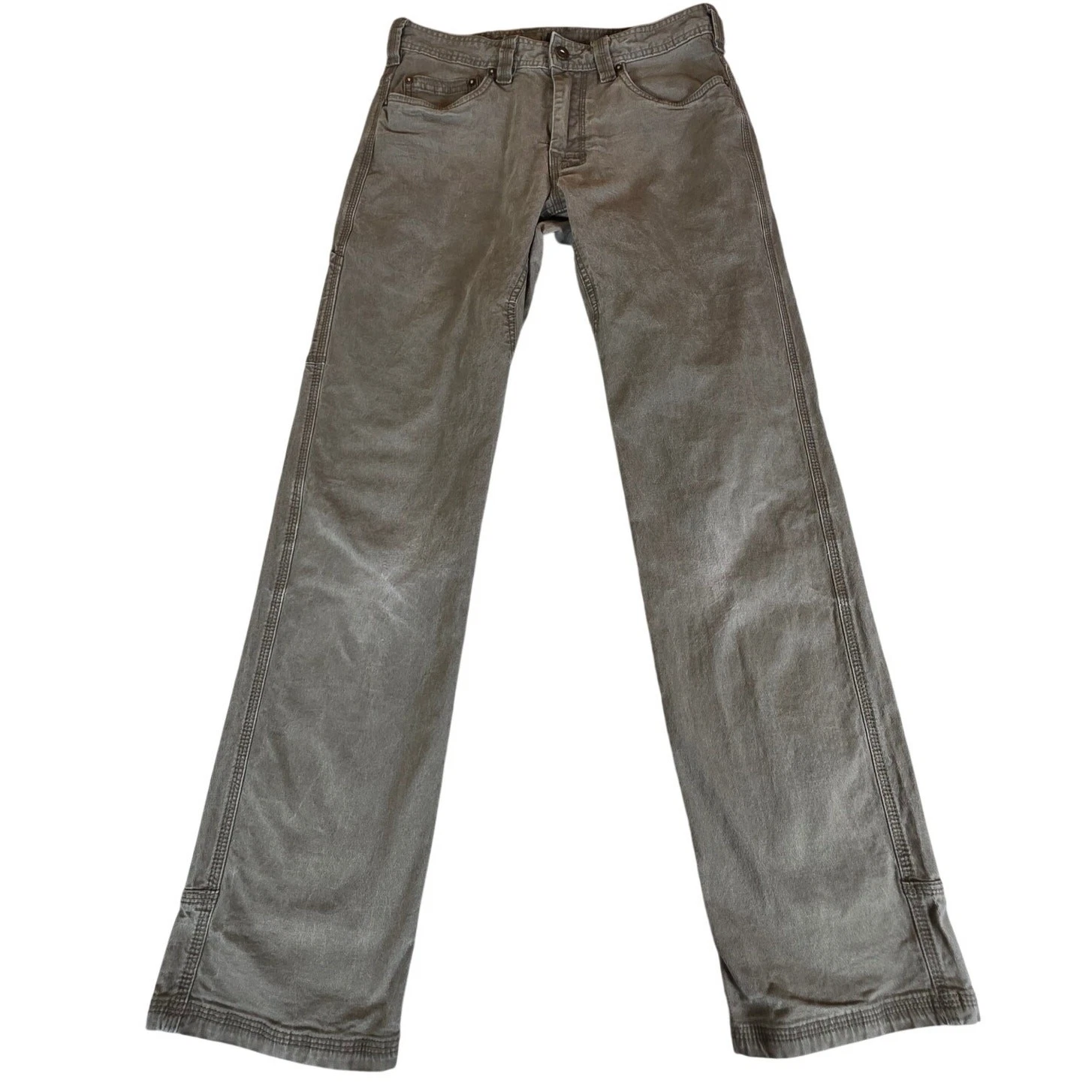 prAna Canvas Utility Hiking Pants Mens 30 Fits 29x31 Earth Brown Straight Leg
