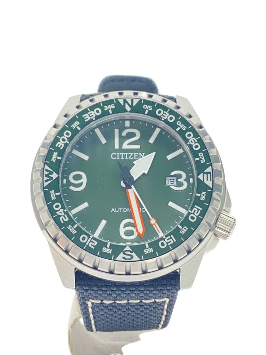 CITIZEN Automatic Analog Wristwatch GRN BLK 8210 S125031