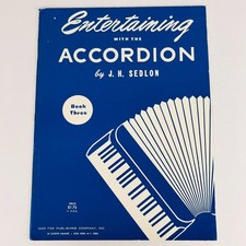 J H Sedlon Entertaining With The Accordion Book 3 Edition Songbook Sheet Music