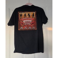 Mana La Residencia Los Angeles The Forum 2022 Concert T-Shirt Black Rock Band L
