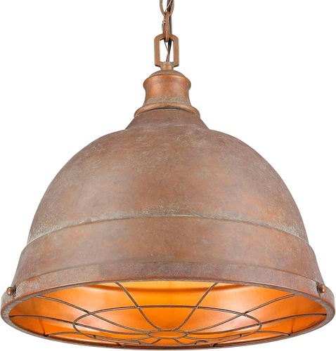 Copper Patina Bartlett Pendant Light - Stylish Kitchen Island Fixture - Picture 1 of 5