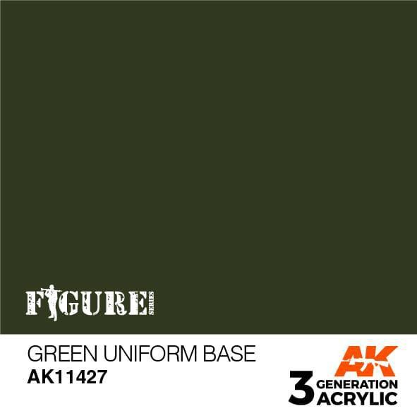 ACRILICO MODELLISMO AK INTERACTIVE GREEN UNIFORM BASE foto 2