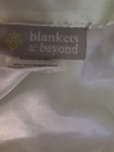 Blankets and Beyond White Blue Dog Lovey Baby Satin Trim Minky Dots SF Home — photo 5
