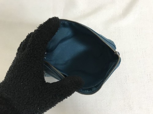 Coach Handbag Nylon Cosmetic Pouch Bag Blue Accessories - Bild 4 von 4